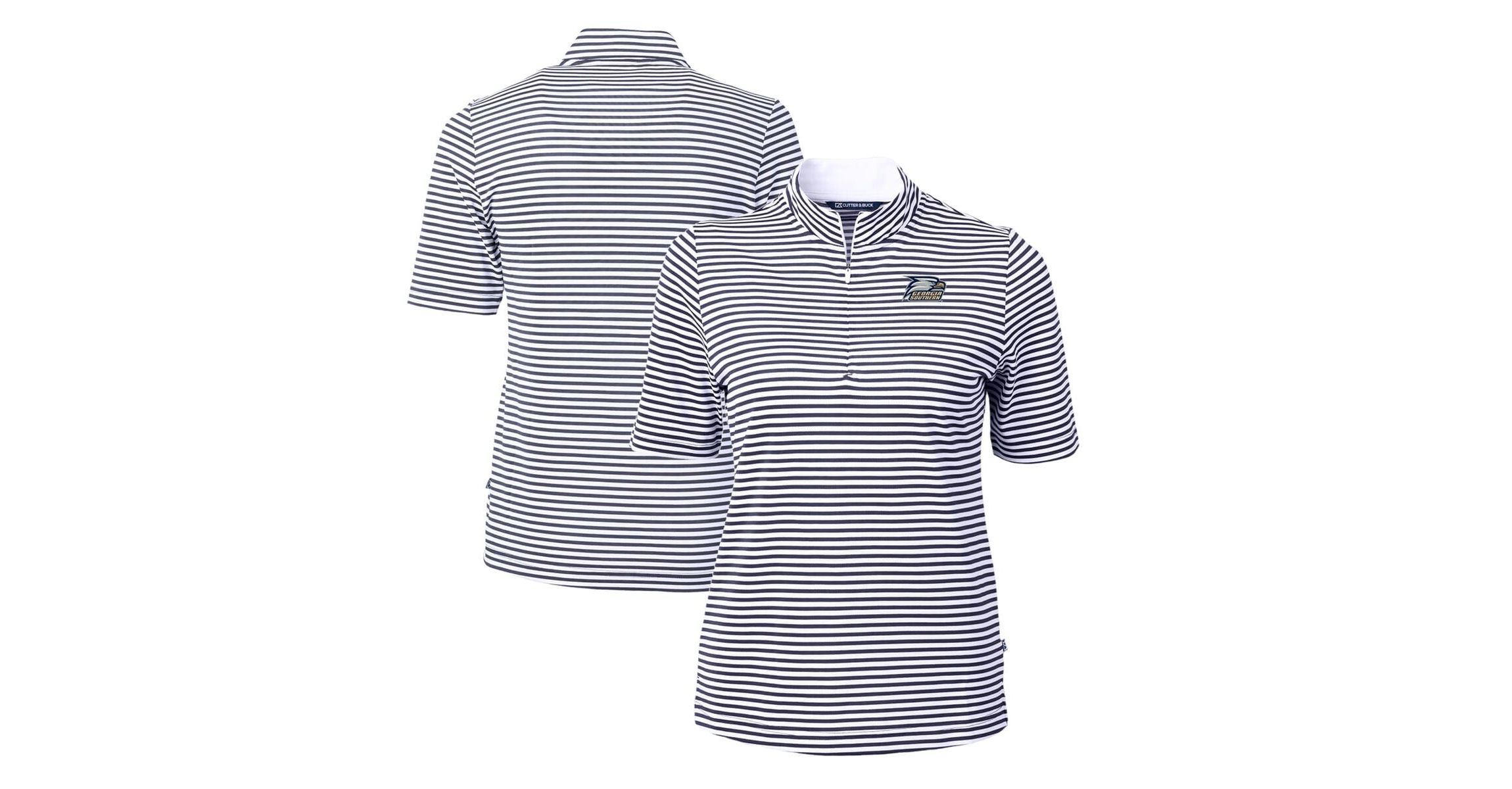NCAA Georgia Southern Eagles DryTec Virtue Eco Pique Stripe Recycled Polo