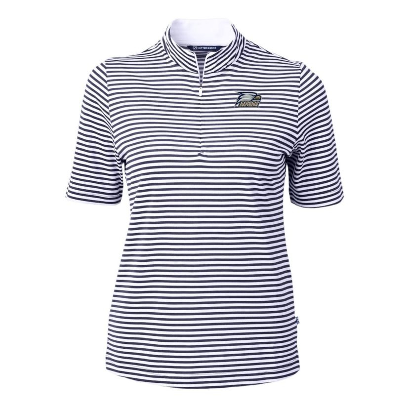 NCAA Georgia Southern Eagles DryTec Virtue Eco Pique Stripe Recycled Polo
