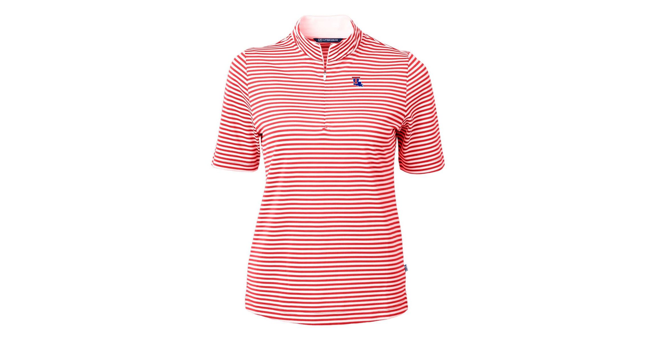 NCAA Louisiana Tech Bulldogs DryTec Virtue Eco Pique Stripe Recycled Polo