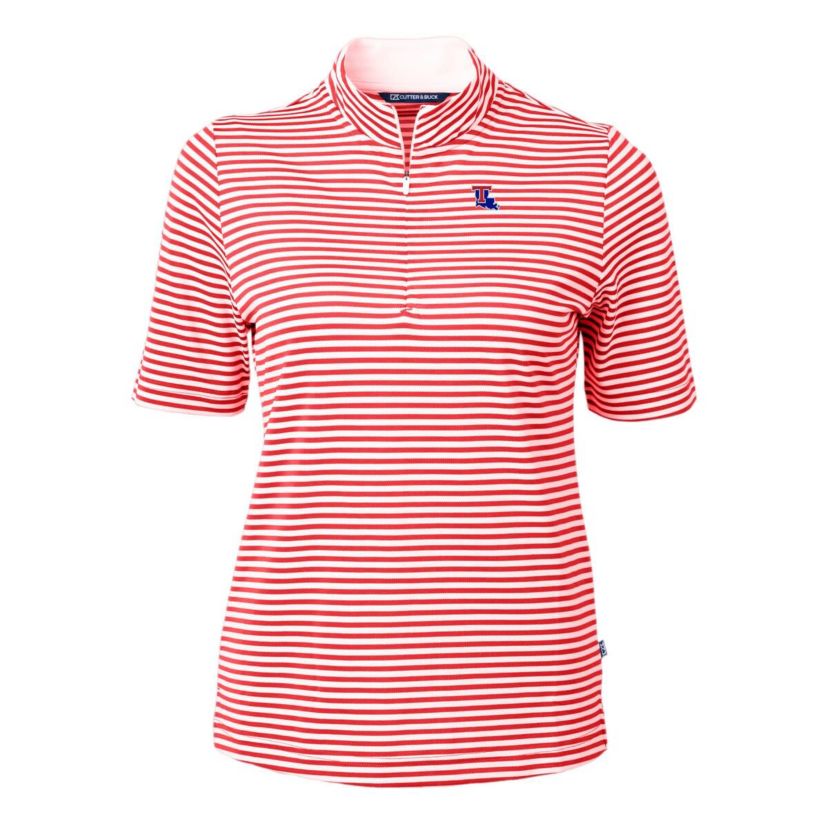 NCAA Louisiana Tech Bulldogs DryTec Virtue Eco Pique Stripe Recycled Polo