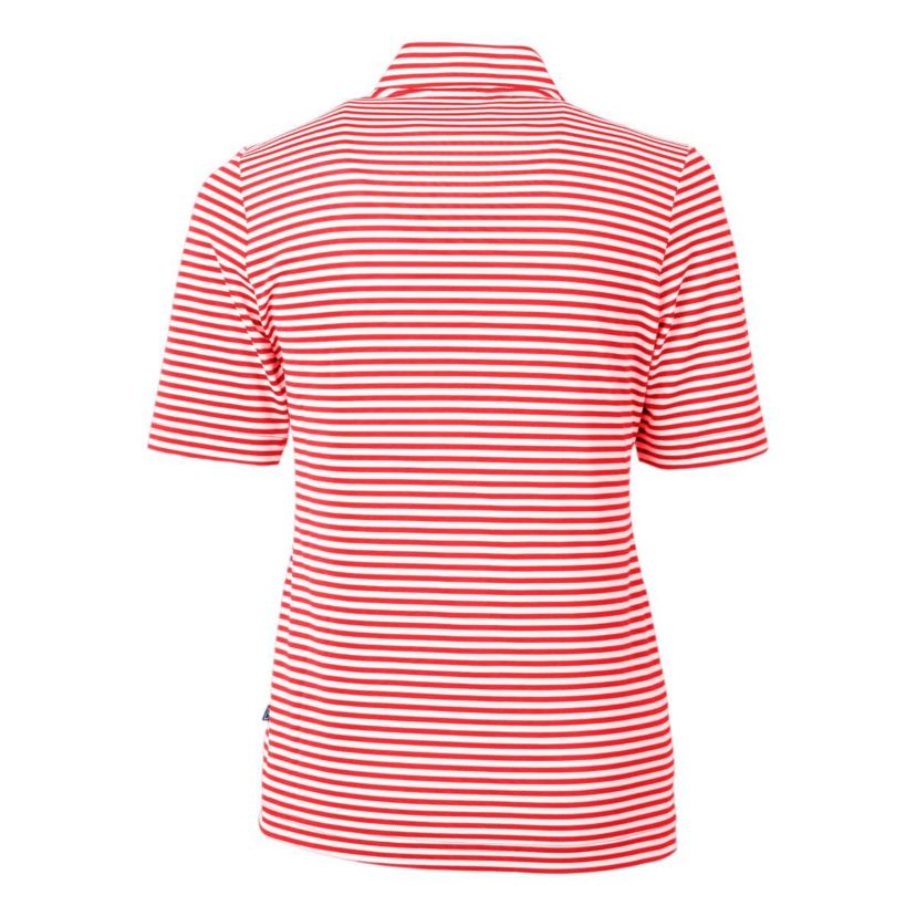 NCAA Louisville Cardinals DryTec Virtue Eco Pique Stripe Recycled Polo