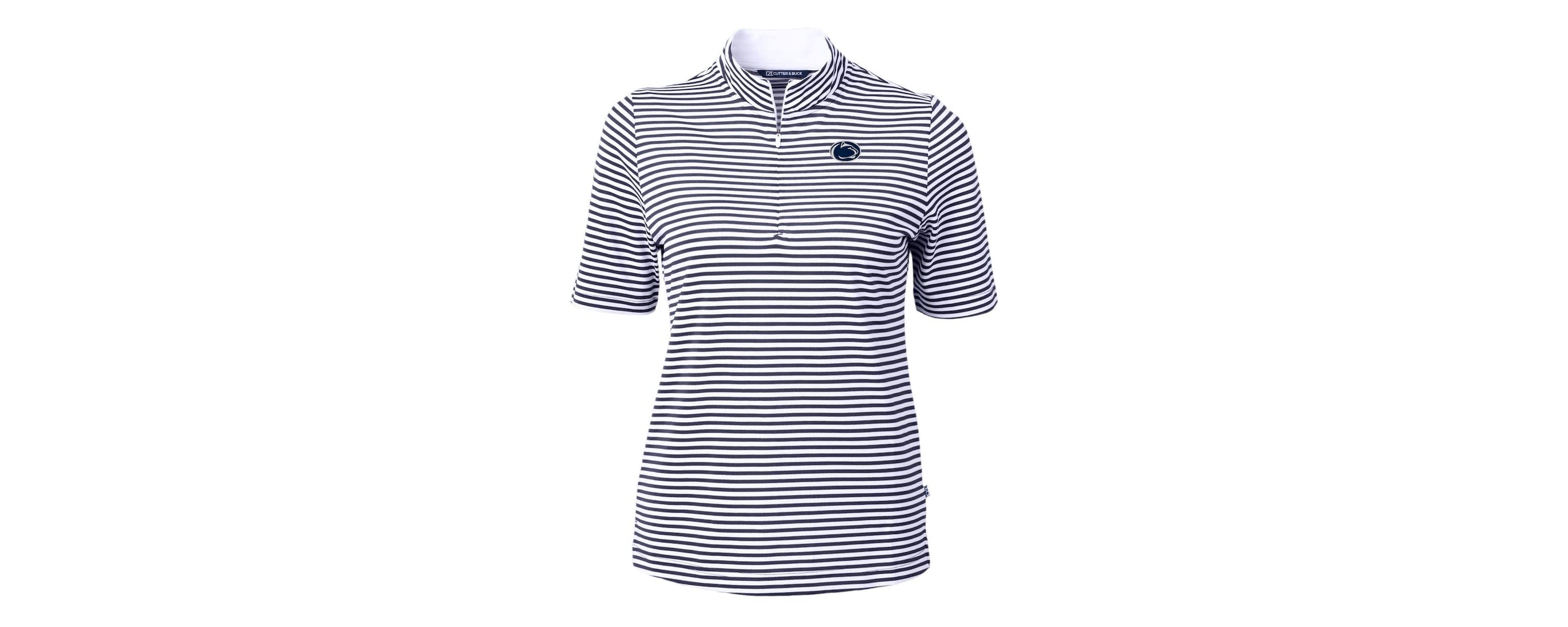 NCAA Penn State Nittany Lions DryTec Virtue Eco Pique Stripe Recycled Polo