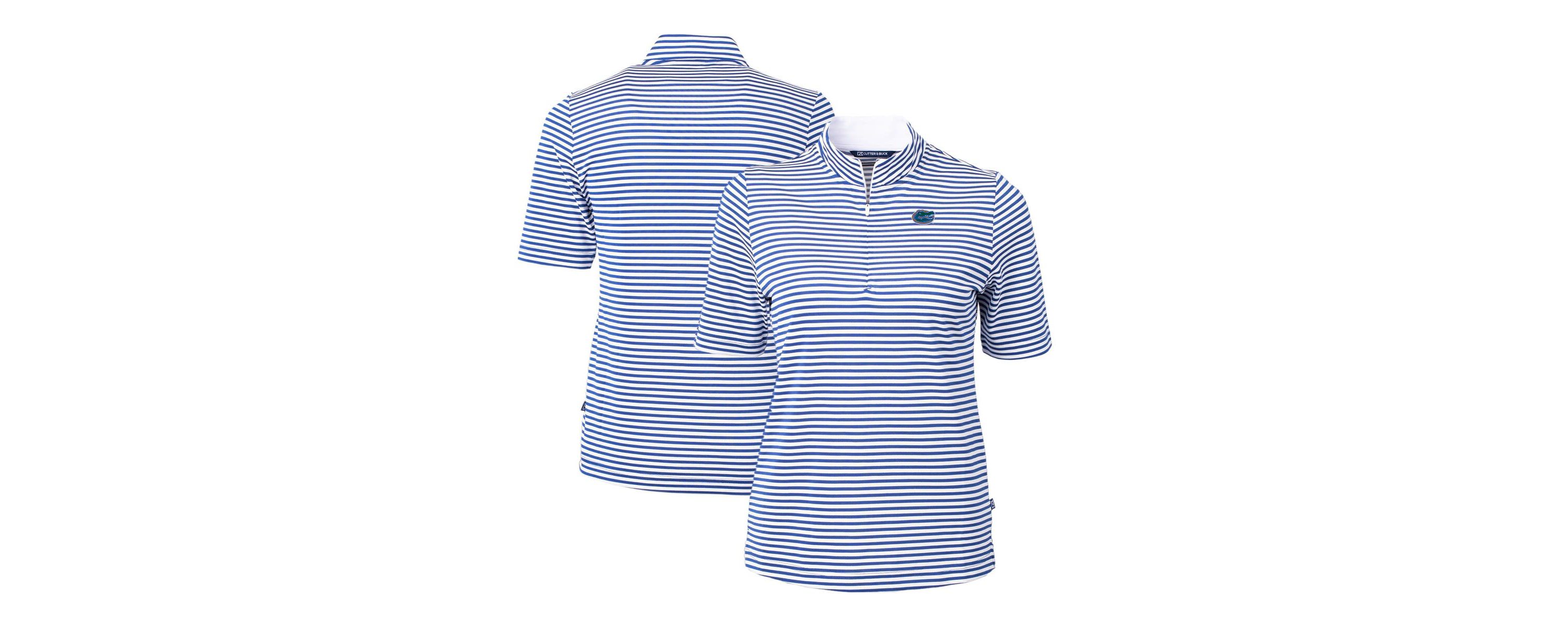 NCAA Florida Gators DryTec Virtue Eco Pique Stripe Recycled Polo