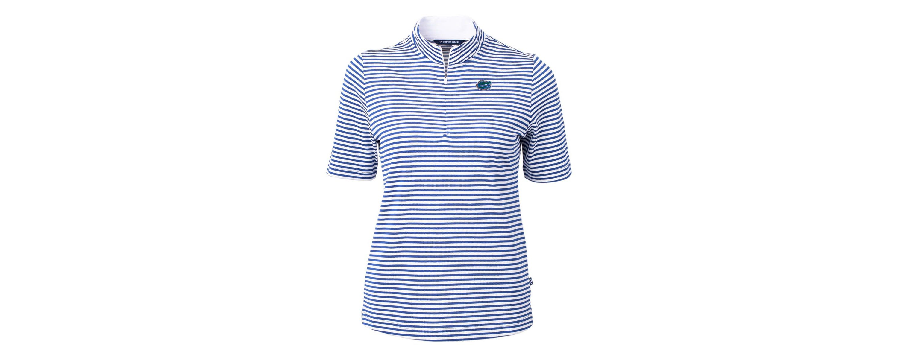 NCAA Florida Gators DryTec Virtue Eco Pique Stripe Recycled Polo