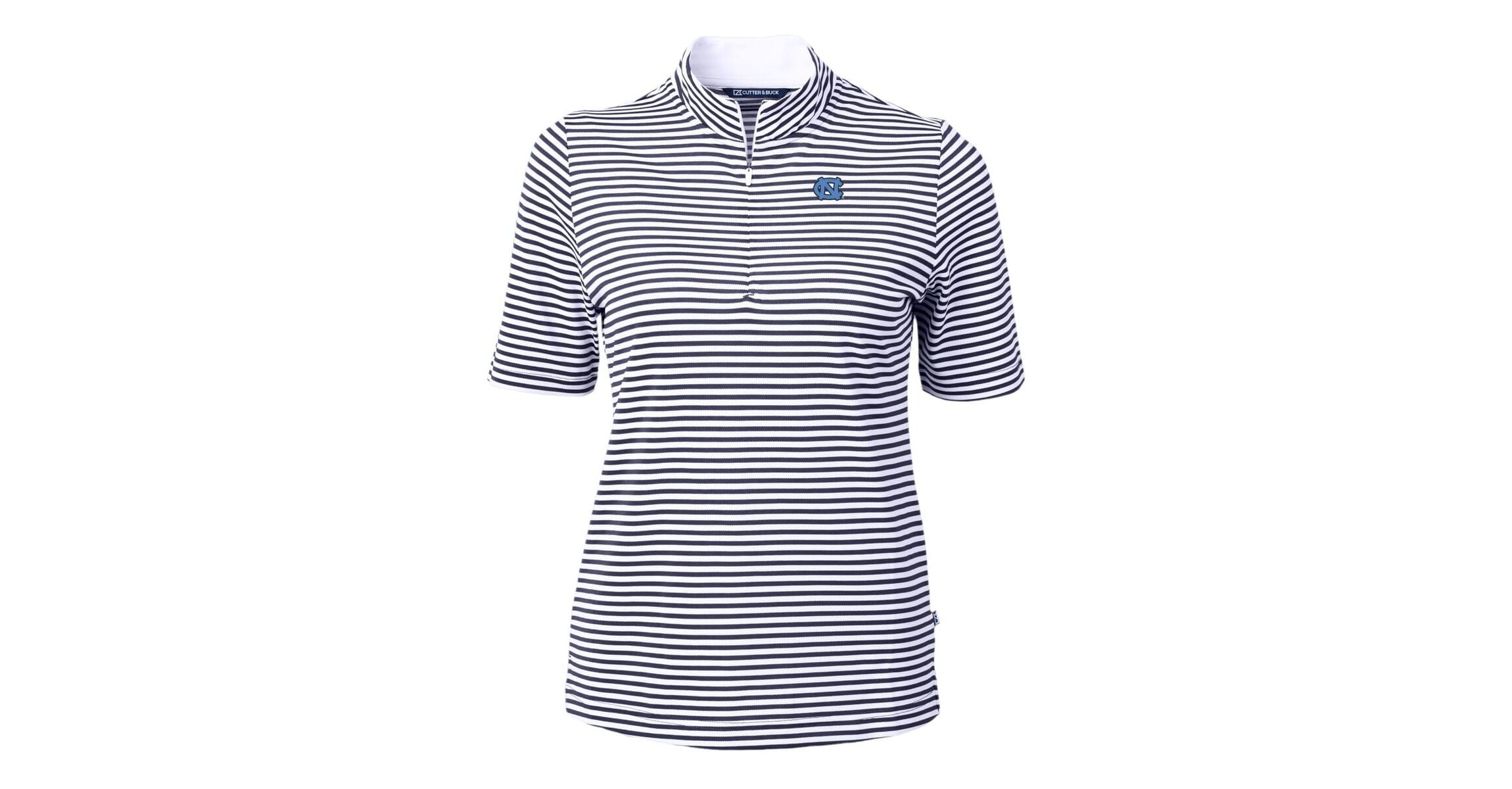 NCAA North Carolina Tar Heels DryTec Virtue Eco Pique Stripe Recycled Polo