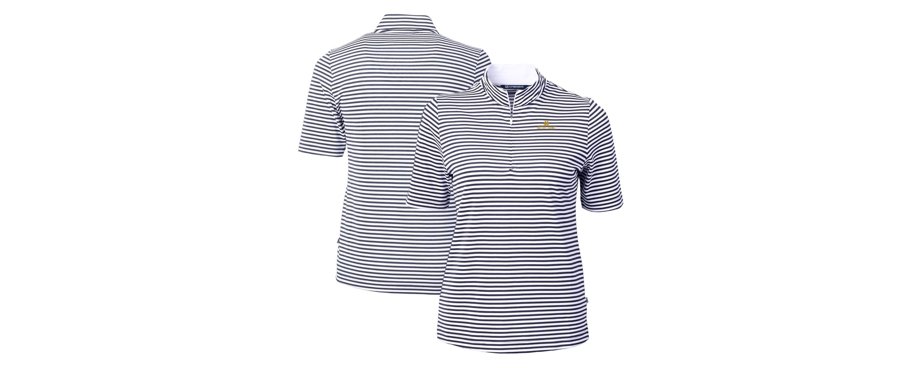 NCAA Notre Dame Fighting Irish DryTec Virtue Eco Pique Stripe Recycled Polo