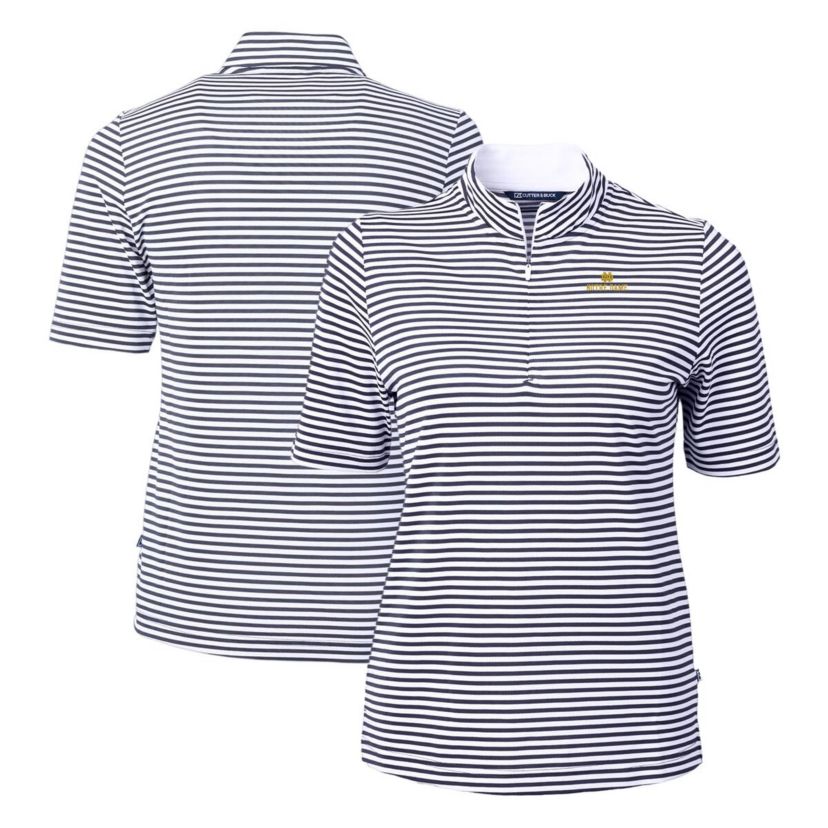 NCAA Notre Dame Fighting Irish DryTec Virtue Eco Pique Stripe Recycled Polo