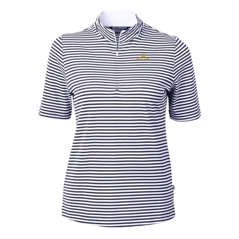 NCAA Notre Dame Fighting Irish DryTec Virtue Eco Pique Stripe Recycled Polo