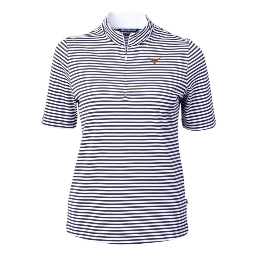 NCAA Texas Longhorns DryTec Virtue Eco Pique Stripe Recycled Polo