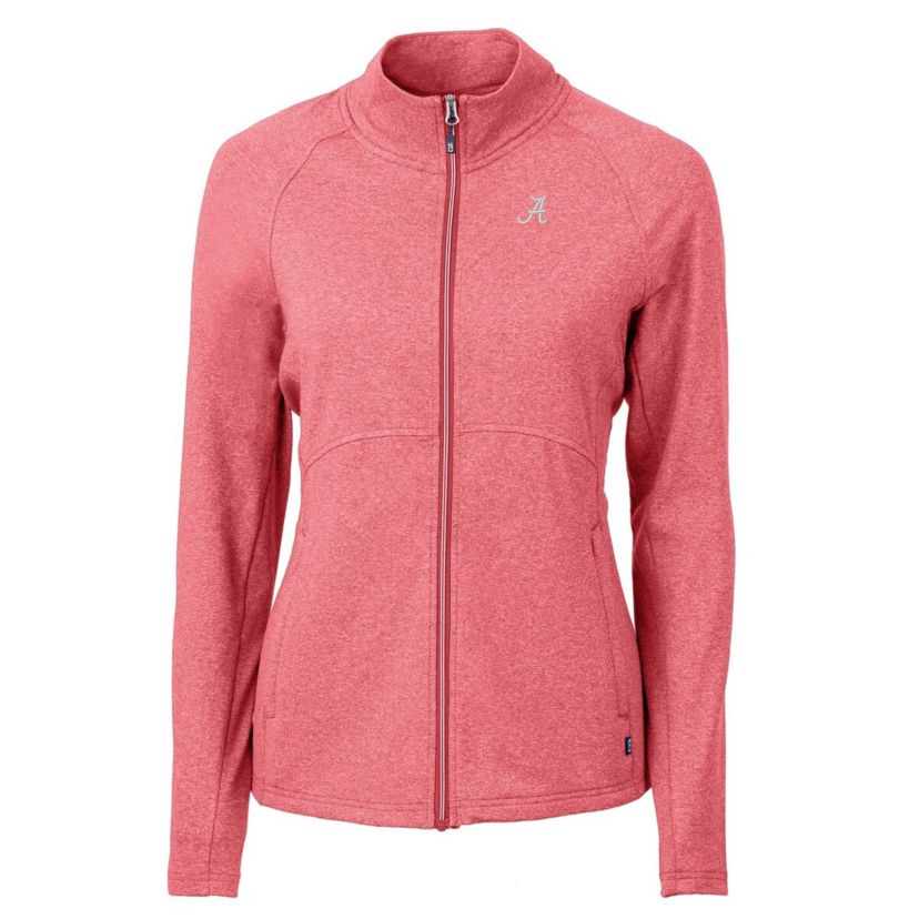 Alabama Crimson Tide NCAA Heather Alabama Tide Adapt Eco Knit Heather Recycled Full-Zip Jacket