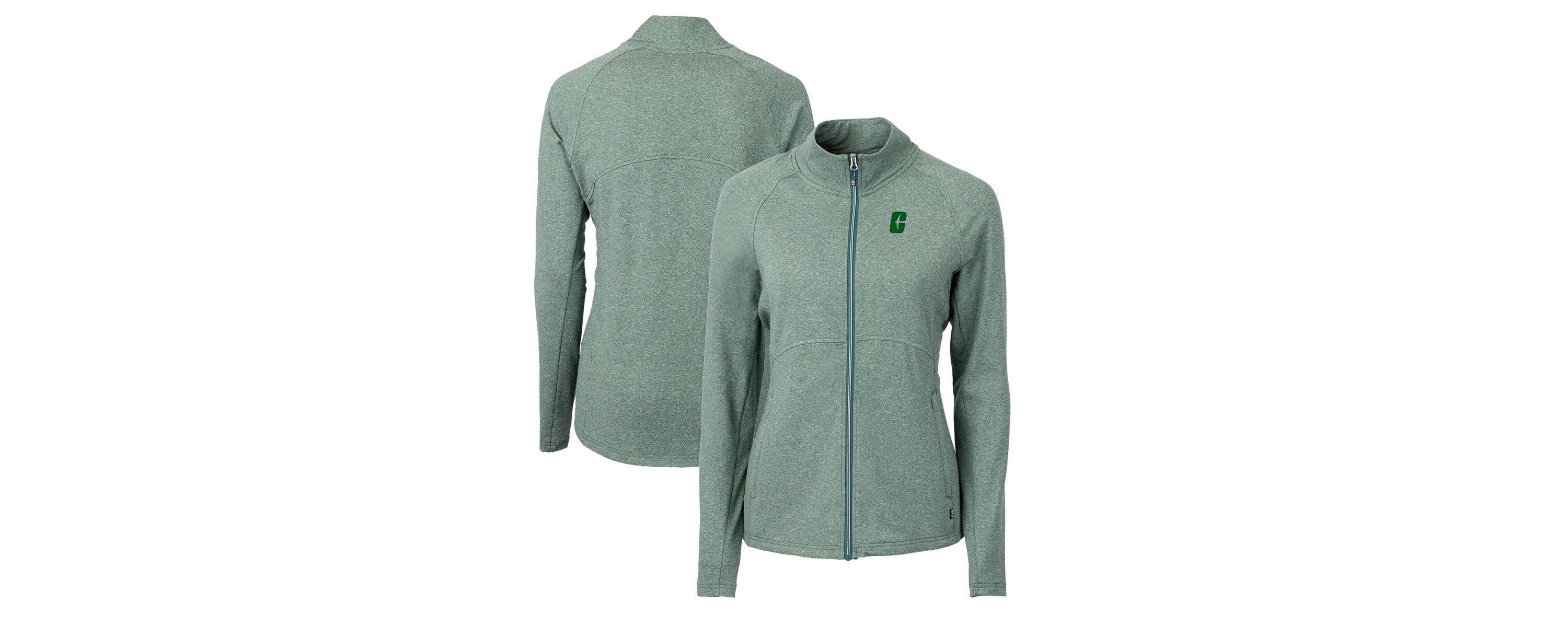 NCAA Heather Charlotte 49ers Adapt Eco Knit Heather Recycled Full-Zip Jacket