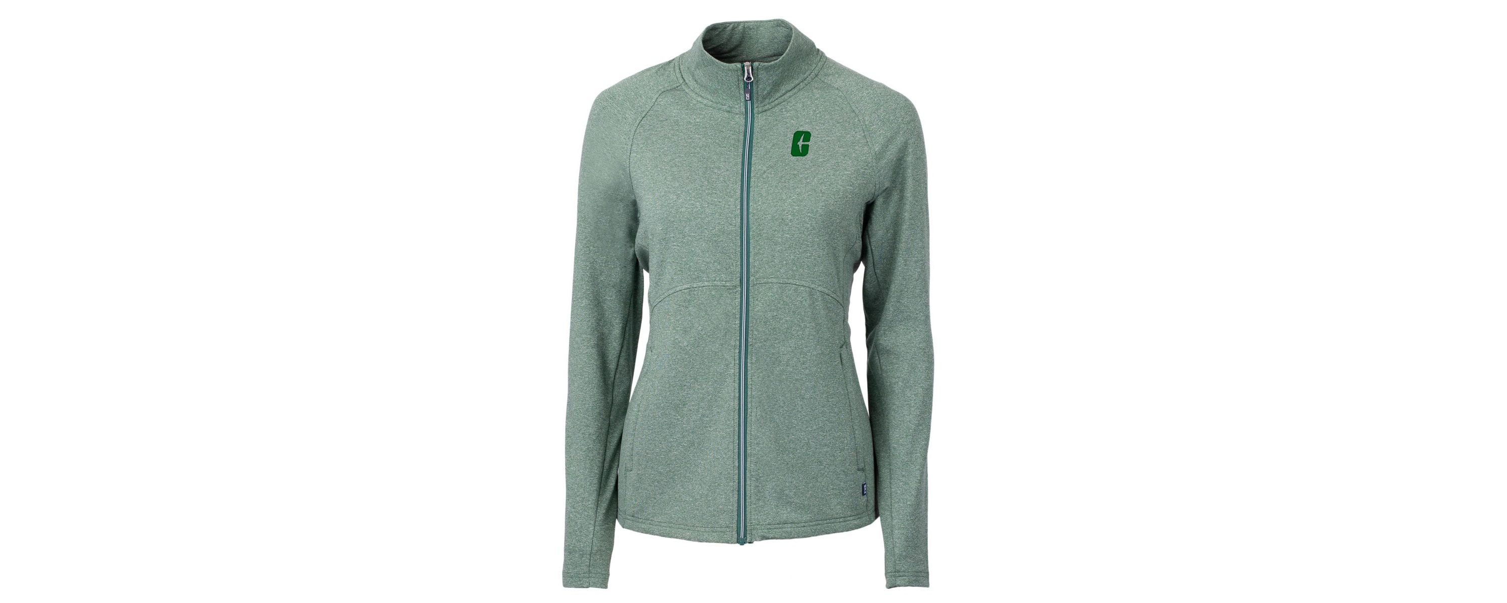 NCAA Heather Charlotte 49ers Adapt Eco Knit Heather Recycled Full-Zip Jacket