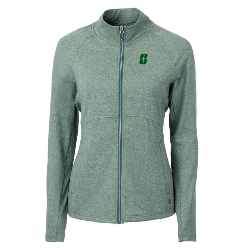 NCAA Heather Charlotte 49ers Adapt Eco Knit Heather Recycled Full-Zip Jacket