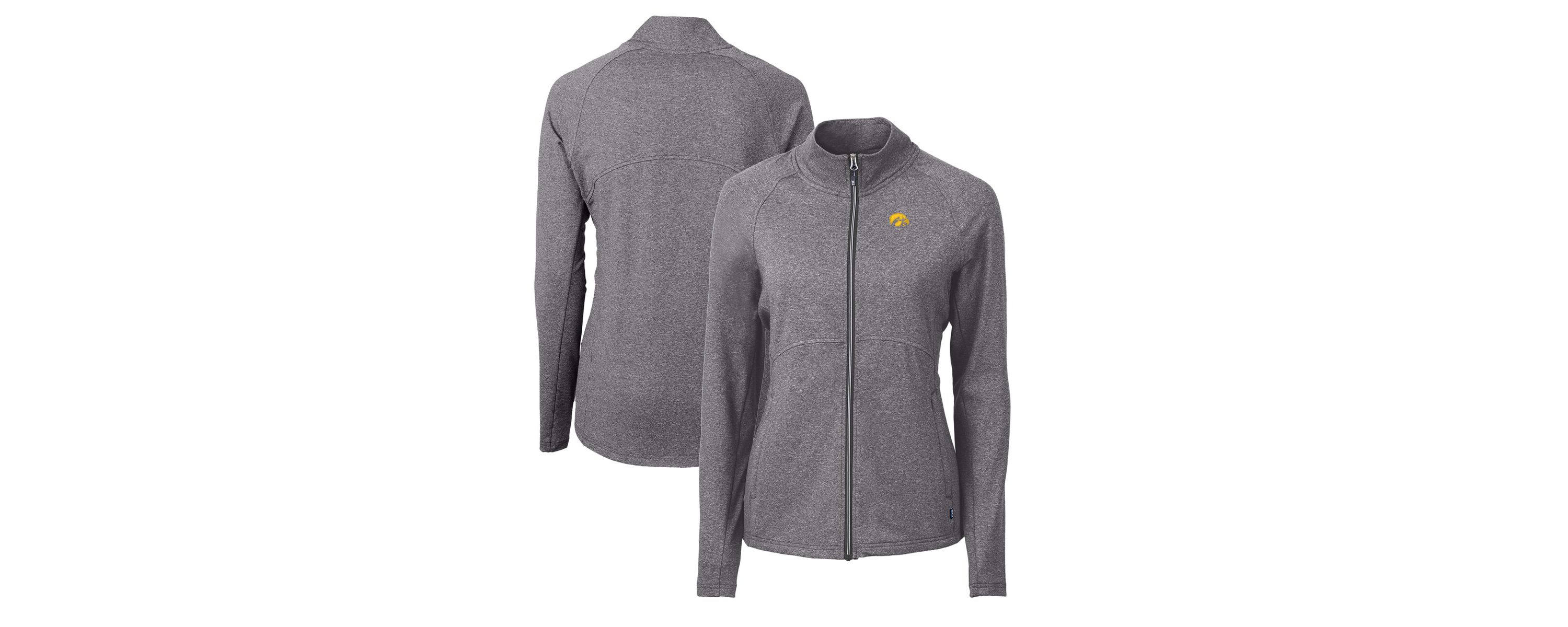 NCAA Heather Iowa Hawkeyes Adapt Eco Knit Heather Recycled Full-Zip Jacket