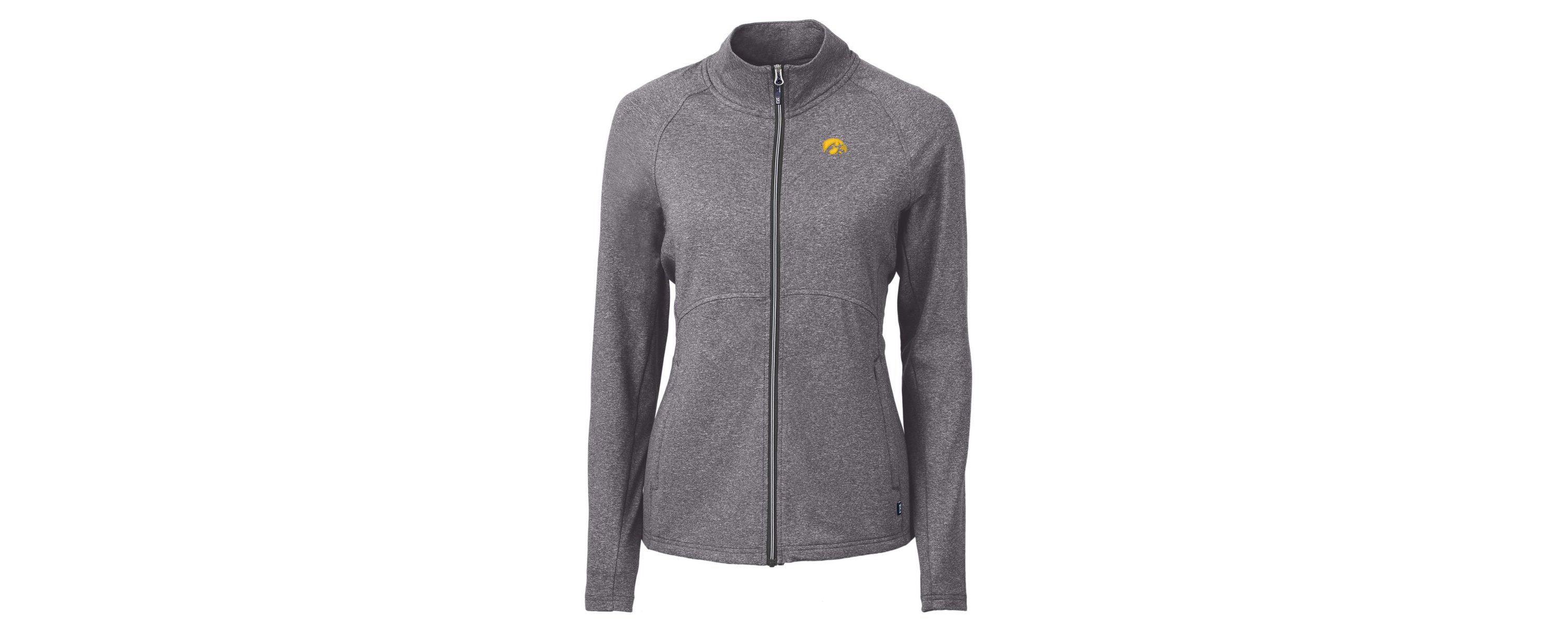NCAA Heather Iowa Hawkeyes Adapt Eco Knit Heather Recycled Full-Zip Jacket