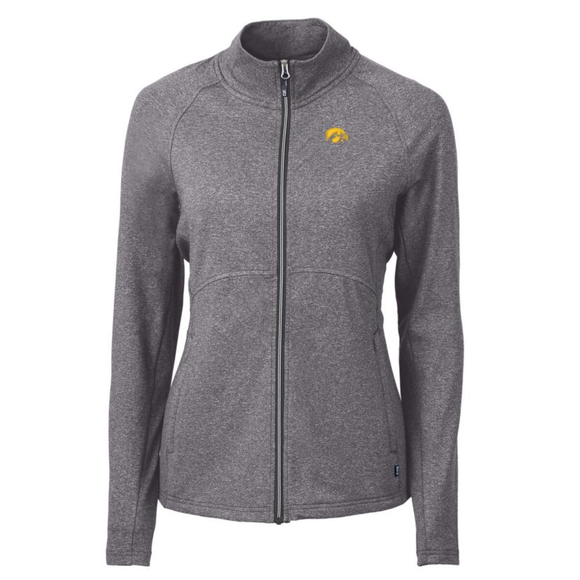 NCAA Heather Iowa Hawkeyes Adapt Eco Knit Heather Recycled Full-Zip Jacket