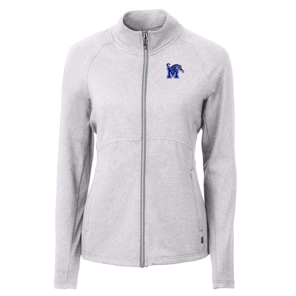 NCAA Heather Memphis Tigers Adapt Eco Knit Heather Recycled Full-Zip Jacket