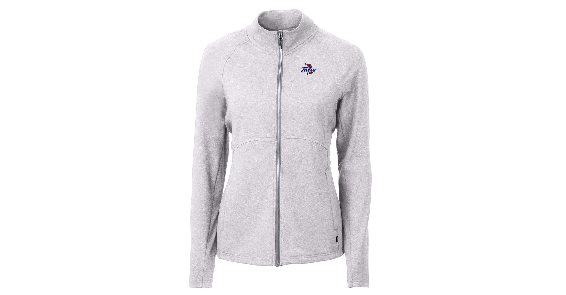 NCAA Heather Tulsa Golden Hurricane Adapt Eco Knit Heather Recycled Full-Zip Jacket