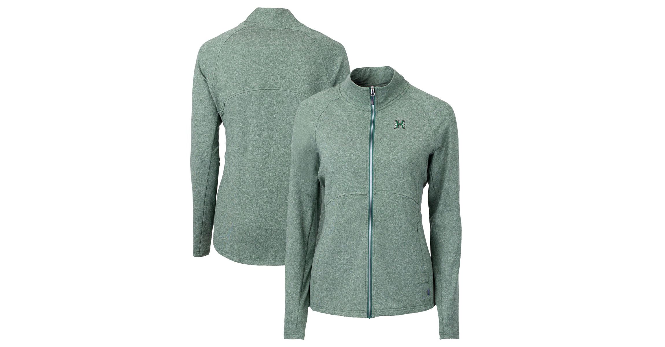 Hawaii Rainbow Warriors NCAA Heather Hawaii Warriors Adapt Eco Knit Heather Recycled Full-Zip Jacket