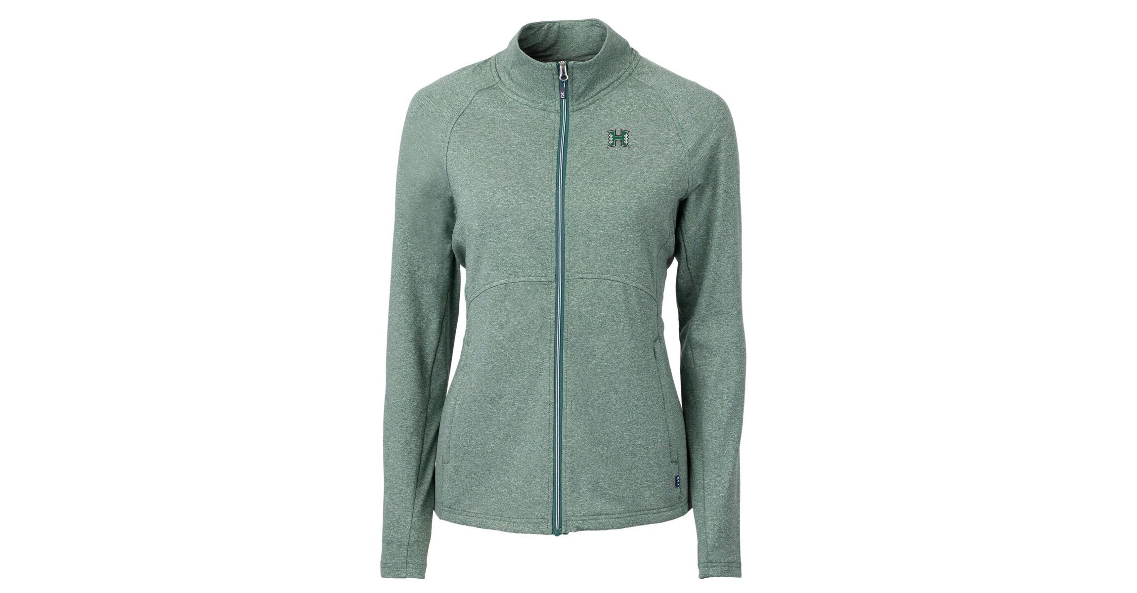 Hawaii Rainbow Warriors NCAA Heather Hawaii Warriors Adapt Eco Knit Heather Recycled Full-Zip Jacket