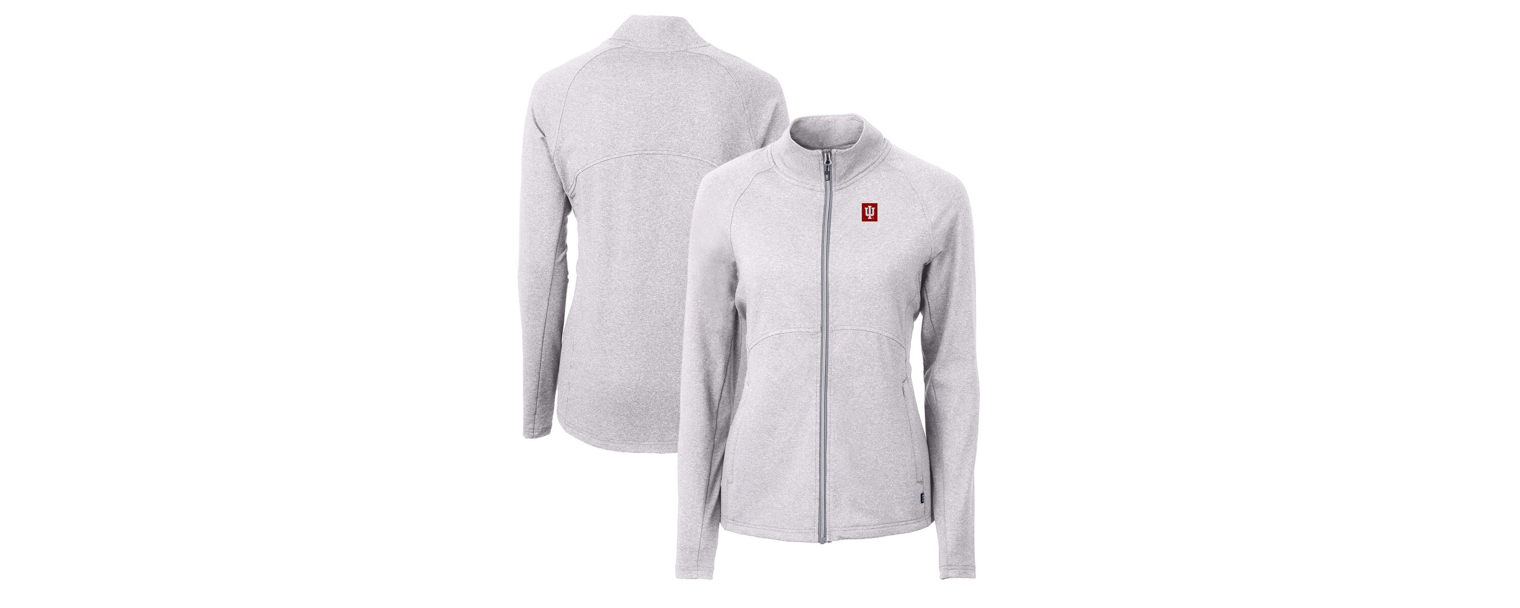 NCAA Heather Indiana Hoosiers Adapt Eco Knit Heather Recycled Full-Zip Jacket