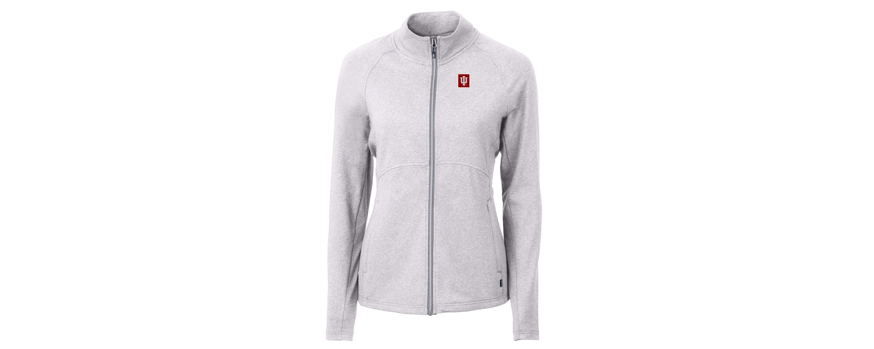 NCAA Heather Indiana Hoosiers Adapt Eco Knit Heather Recycled Full-Zip Jacket