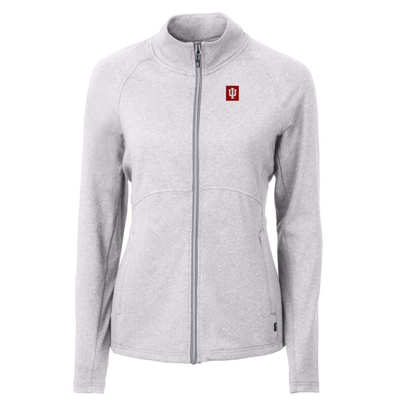 NCAA Heather Indiana Hoosiers Adapt Eco Knit Heather Recycled Full-Zip Jacket