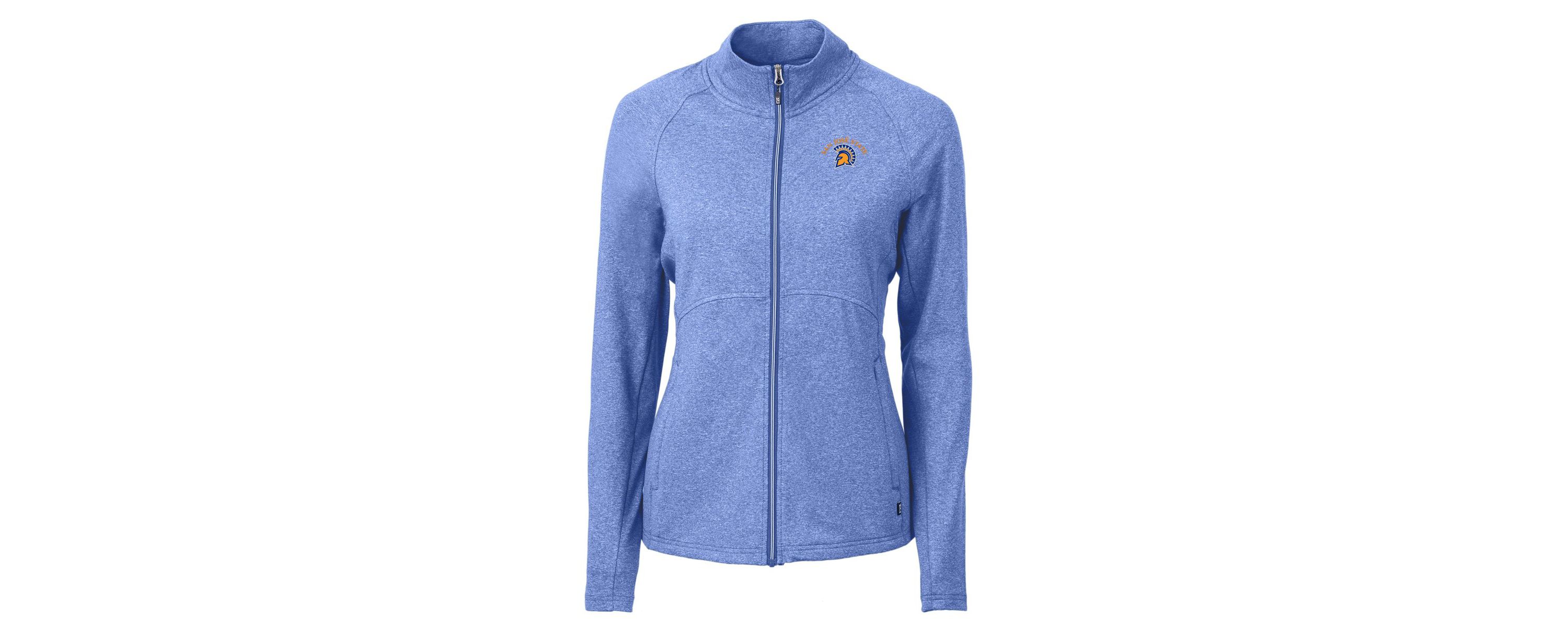 NCAA Heather San Jose State Spartans Adapt Eco Knit Heather Recycled Full-Zip Jacket