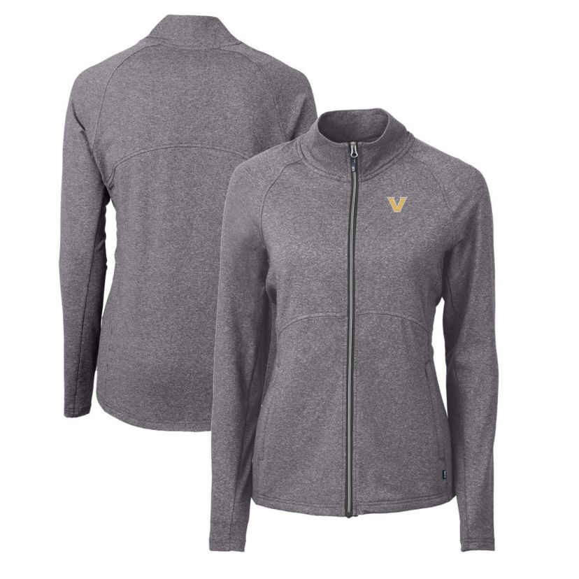 NCAA Heather Vanderbilt Commodores Adapt Eco Knit Heather Recycled Full-Zip Jacket