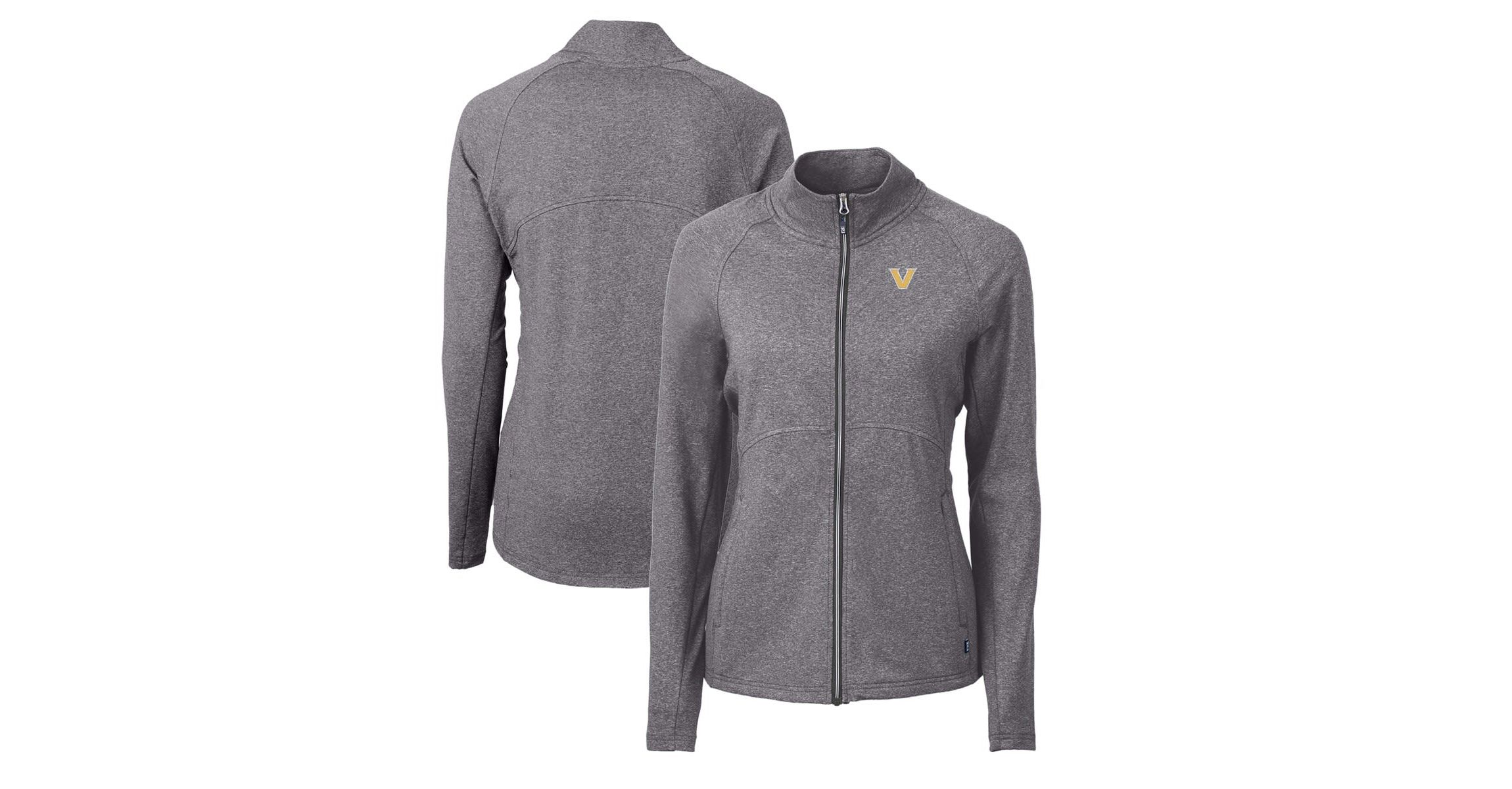 NCAA Heather Vanderbilt Commodores Adapt Eco Knit Heather Recycled Full-Zip Jacket