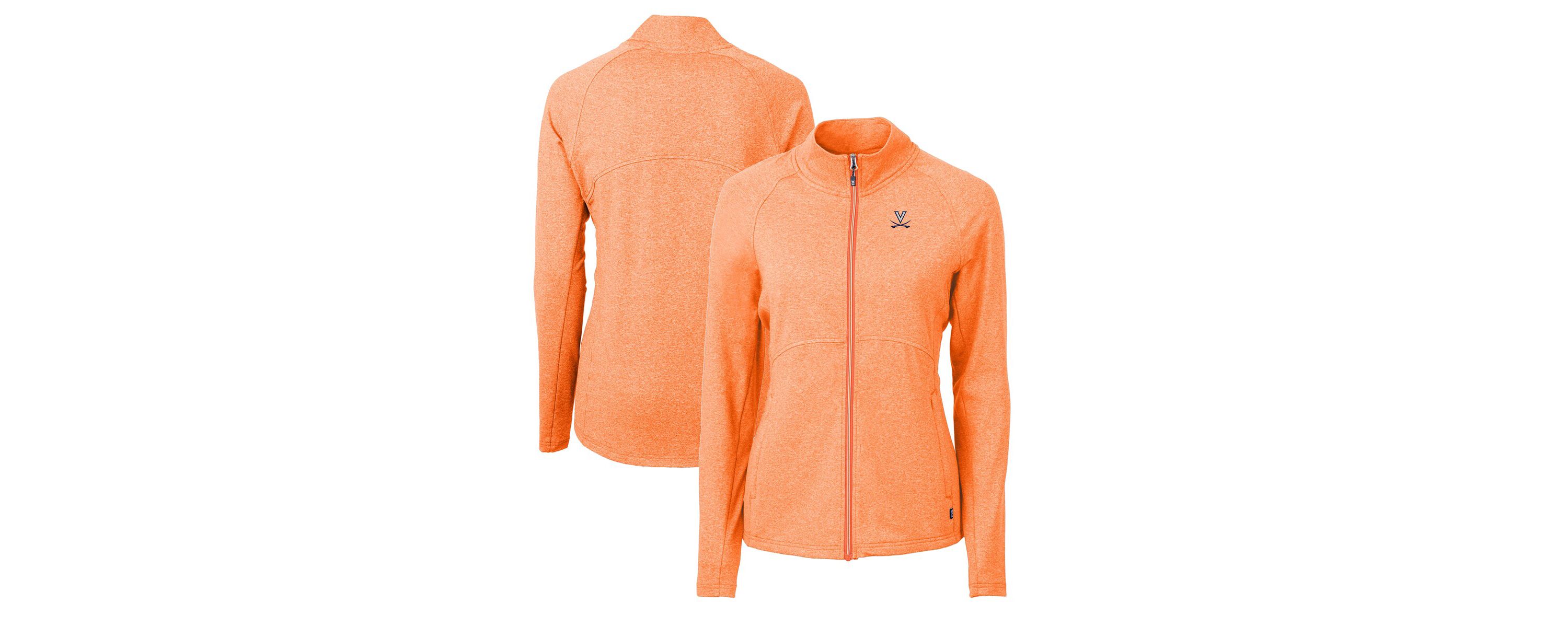 NCAA Heather Virginia Cavaliers Adapt Eco Knit Heather Recycled Full-Zip Jacket
