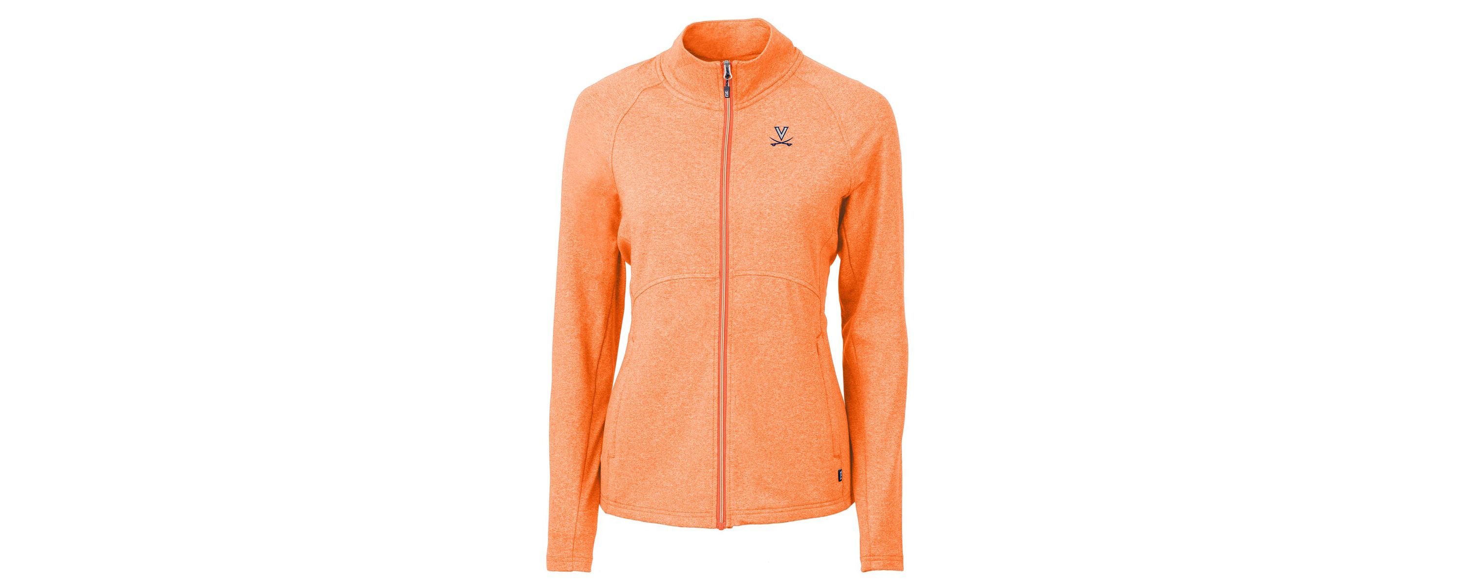NCAA Heather Virginia Cavaliers Adapt Eco Knit Heather Recycled Full-Zip Jacket