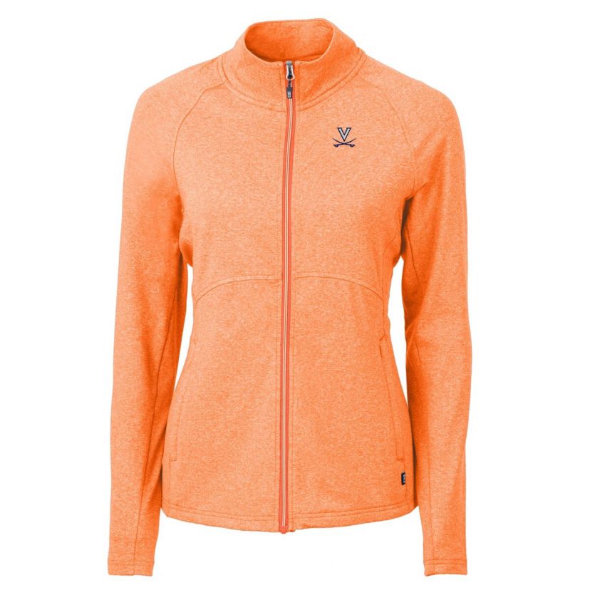 NCAA Heather Virginia Cavaliers Adapt Eco Knit Heather Recycled Full-Zip Jacket