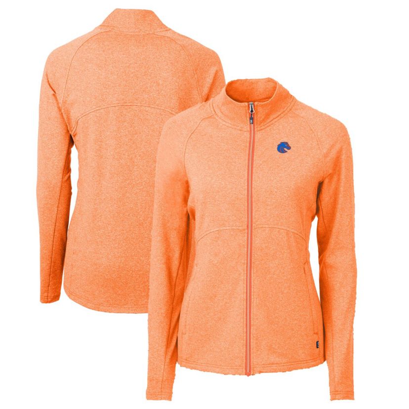 NCAA Heather Boise State Broncos Adapt Eco Knit Heather Recycled Full-Zip Jacket