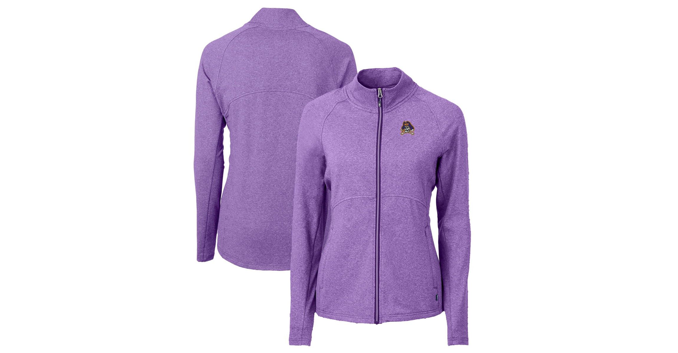 East Carolina Pirates NCAA Heather ECU Pirates Adapt Eco Knit Heather Recycled Full-Zip Jacket