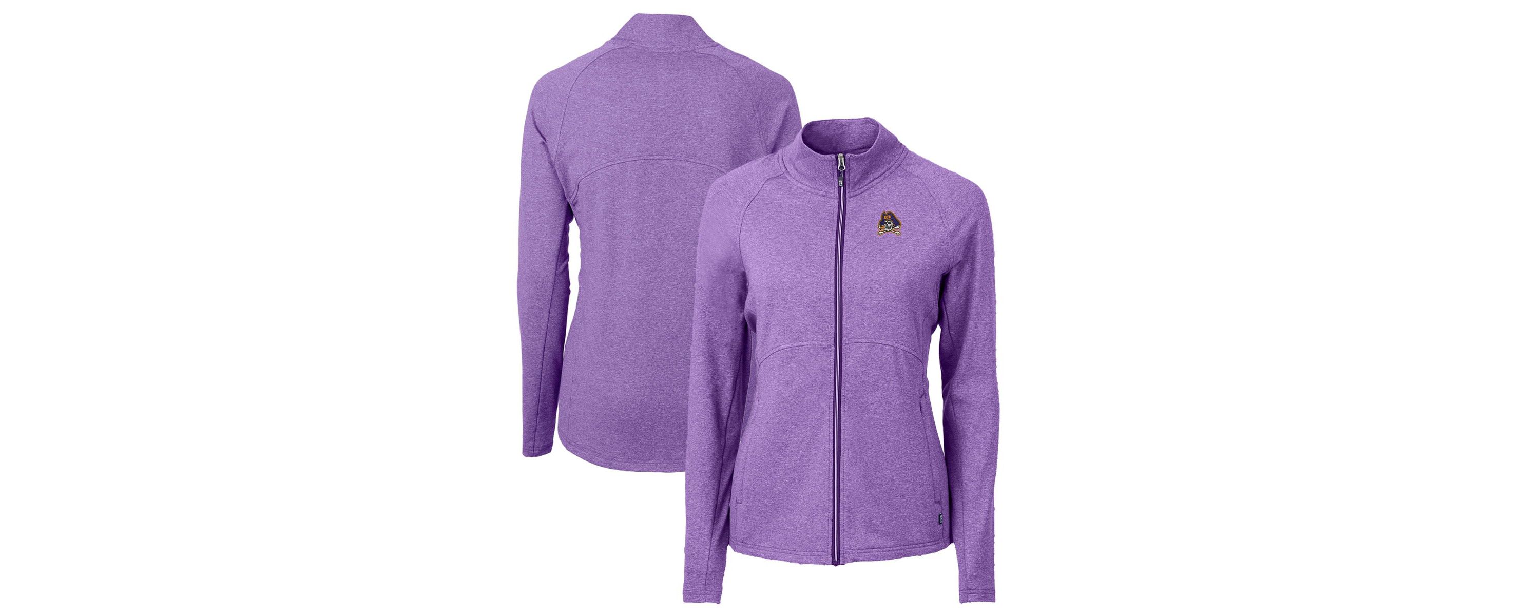 East Carolina Pirates NCAA Heather ECU Pirates Adapt Eco Knit Heather Recycled Full-Zip Jacket