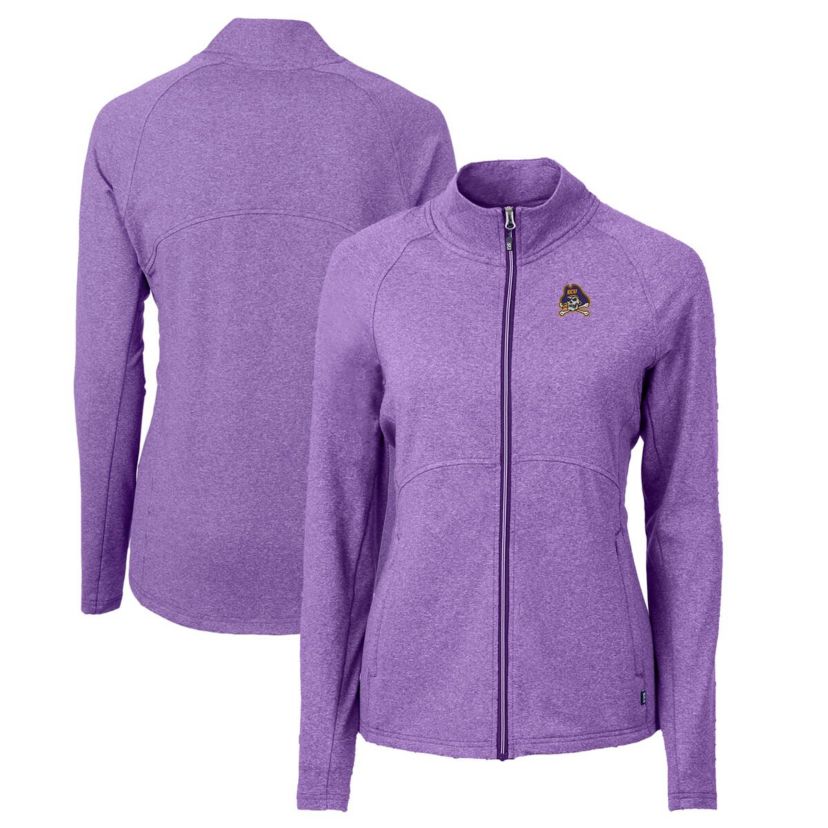 East Carolina Pirates NCAA Heather ECU Pirates Adapt Eco Knit Heather Recycled Full-Zip Jacket