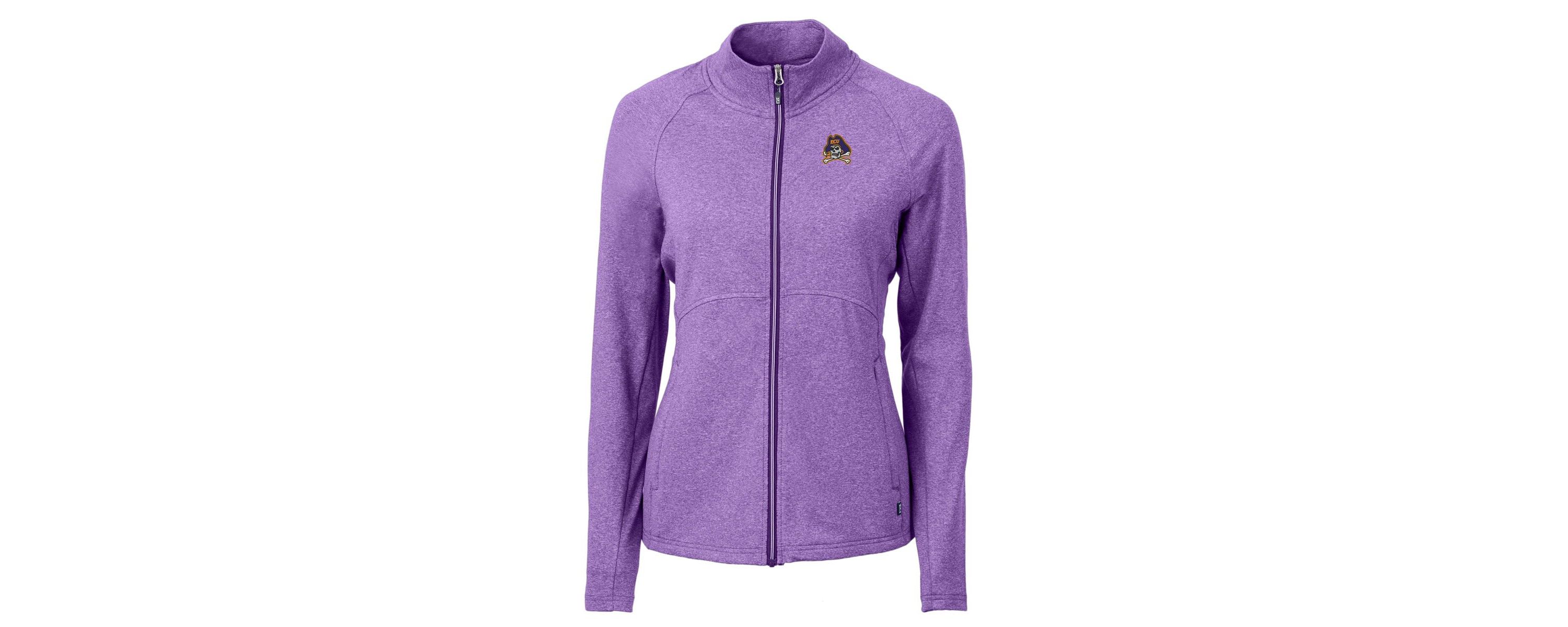 East Carolina Pirates NCAA Heather ECU Pirates Adapt Eco Knit Heather Recycled Full-Zip Jacket