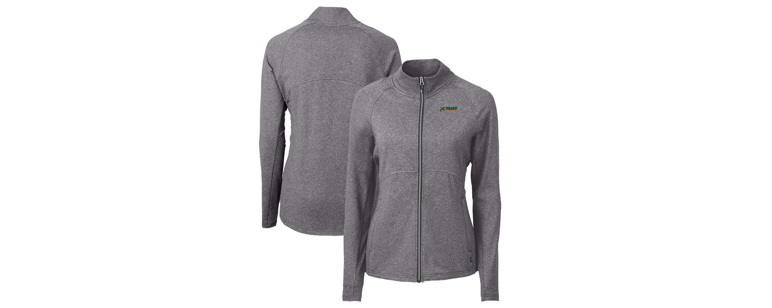 NCAA Heather Florida A&M Rattlers Adapt Eco Knit Heather Recycled Full-Zip Jacket
