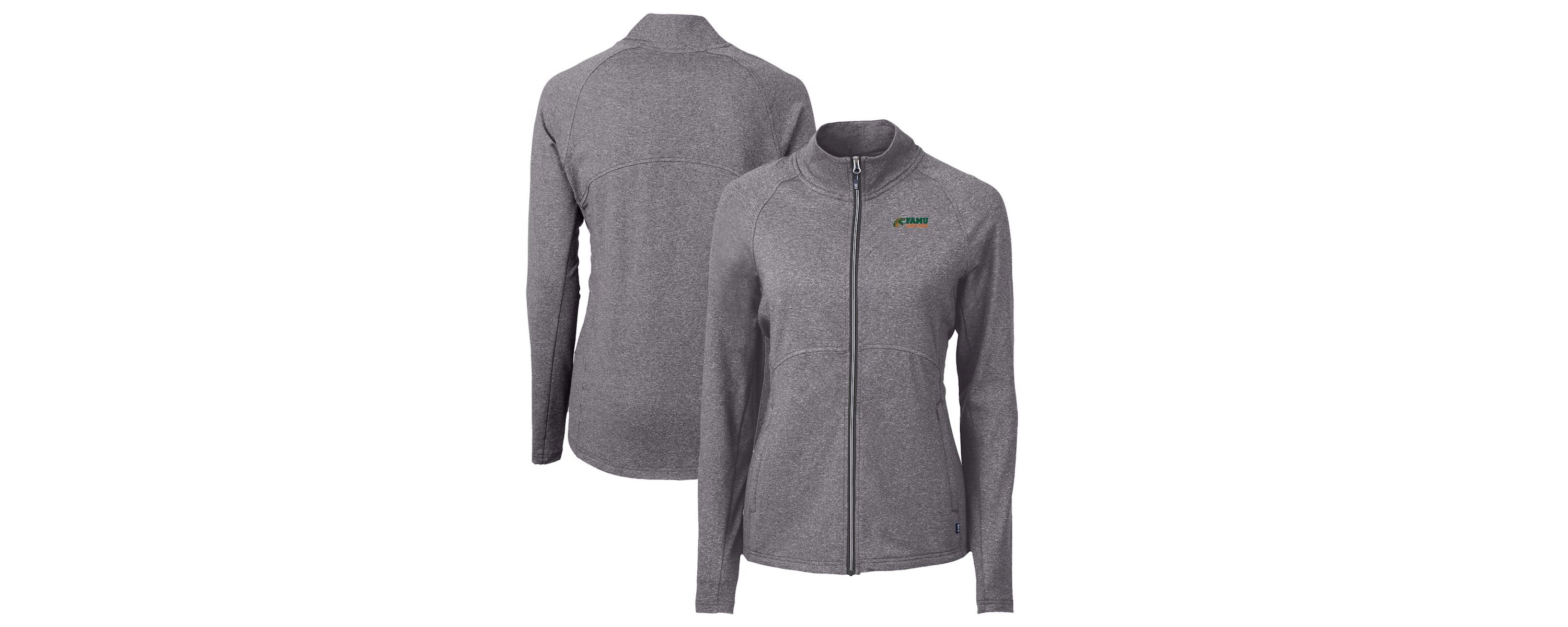 NCAA Heather Florida A&M Rattlers Adapt Eco Knit Heather Recycled Full-Zip Jacket