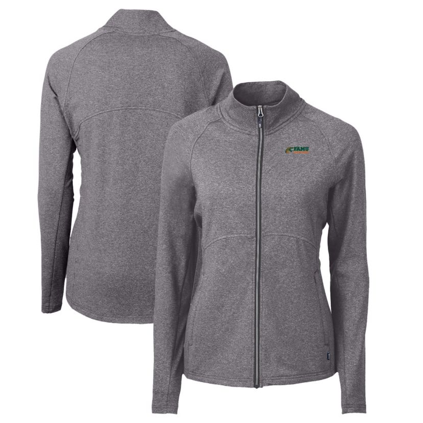 NCAA Heather Florida A&M Rattlers Adapt Eco Knit Heather Recycled Full-Zip Jacket