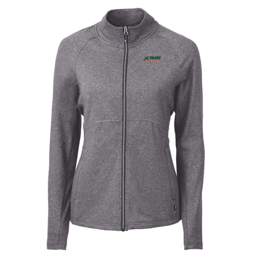 NCAA Heather Florida A&M Rattlers Adapt Eco Knit Heather Recycled Full-Zip Jacket
