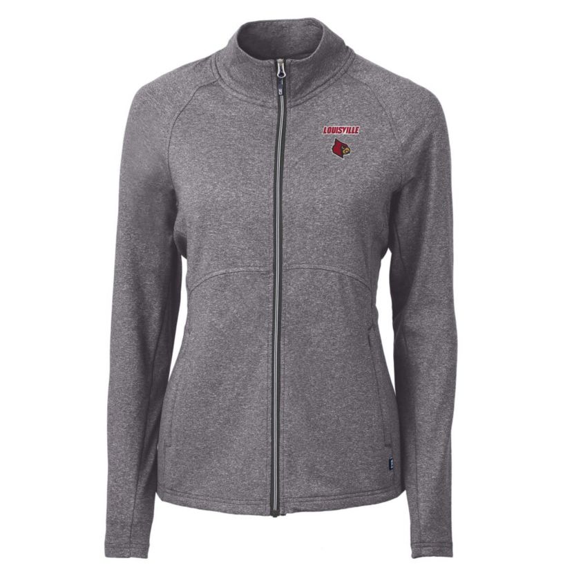 NCAA Heather Louisville Cardinals Adapt Eco Knit Heather Recycled Full-Zip Jacket