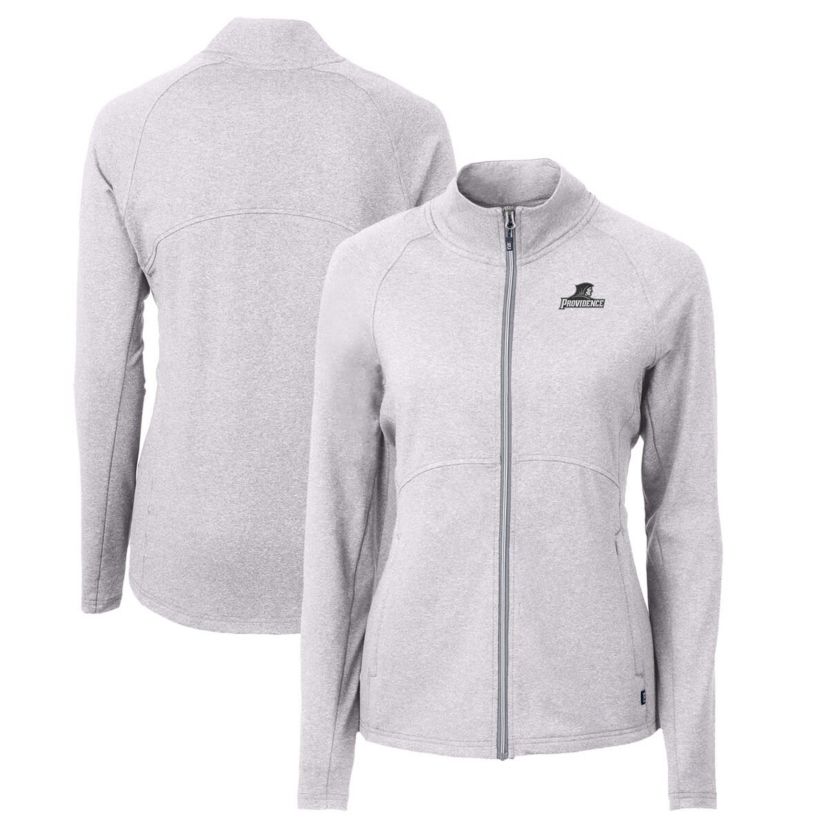 NCAA Heather Providence Friars Adapt Eco Knit Heather Recycled Full-Zip Jacket