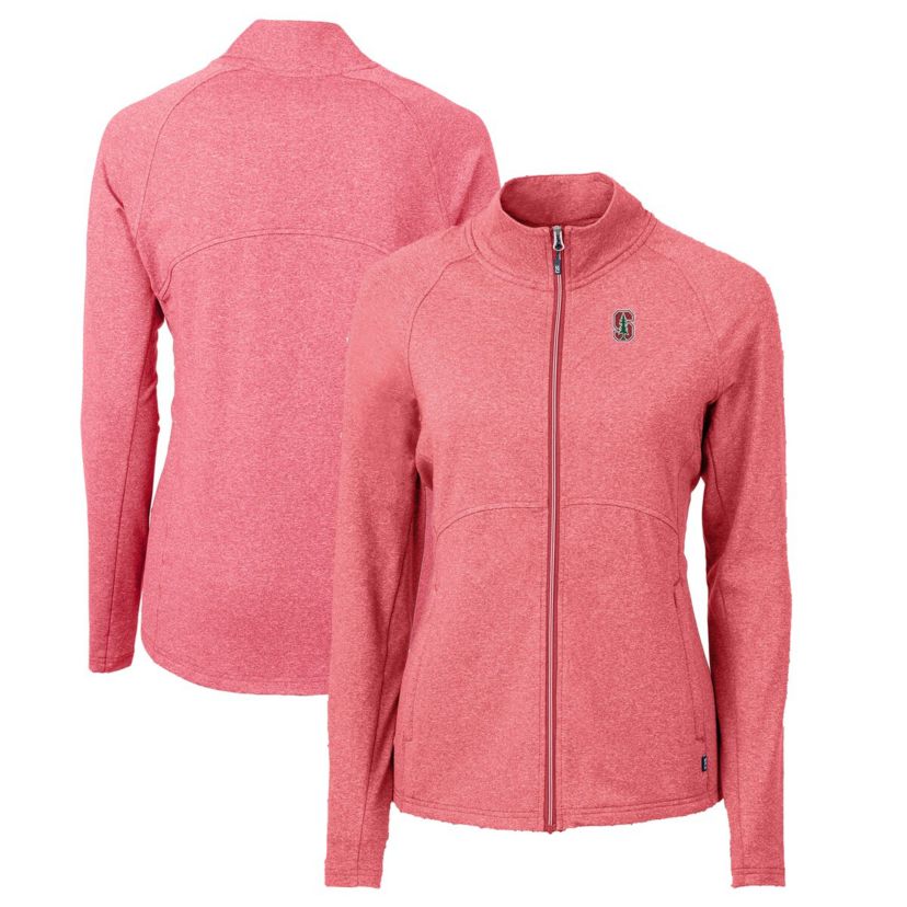 Stanford Cardinal NCAA Heather Stanford Adapt Eco Knit Heather Recycled Full-Zip Jacket