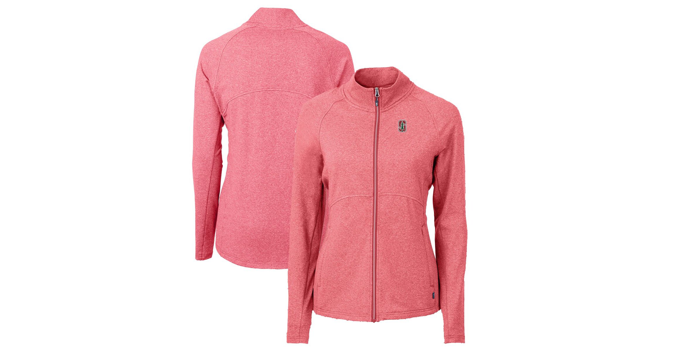 Stanford Cardinal NCAA Heather Stanford Adapt Eco Knit Heather Recycled Full-Zip Jacket