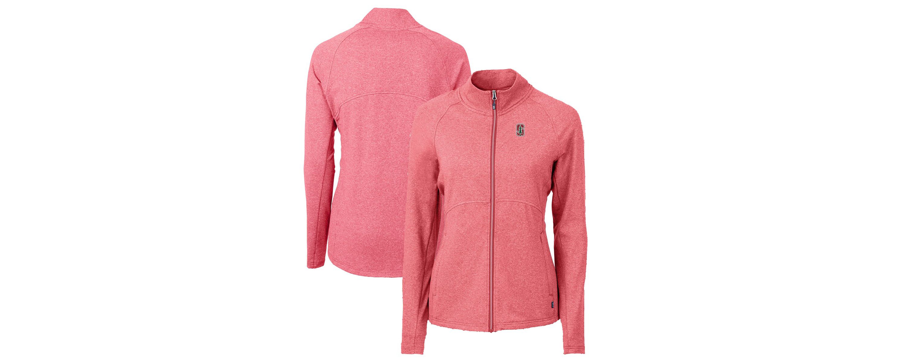 Stanford Cardinal NCAA Heather Stanford Adapt Eco Knit Heather Recycled Full-Zip Jacket