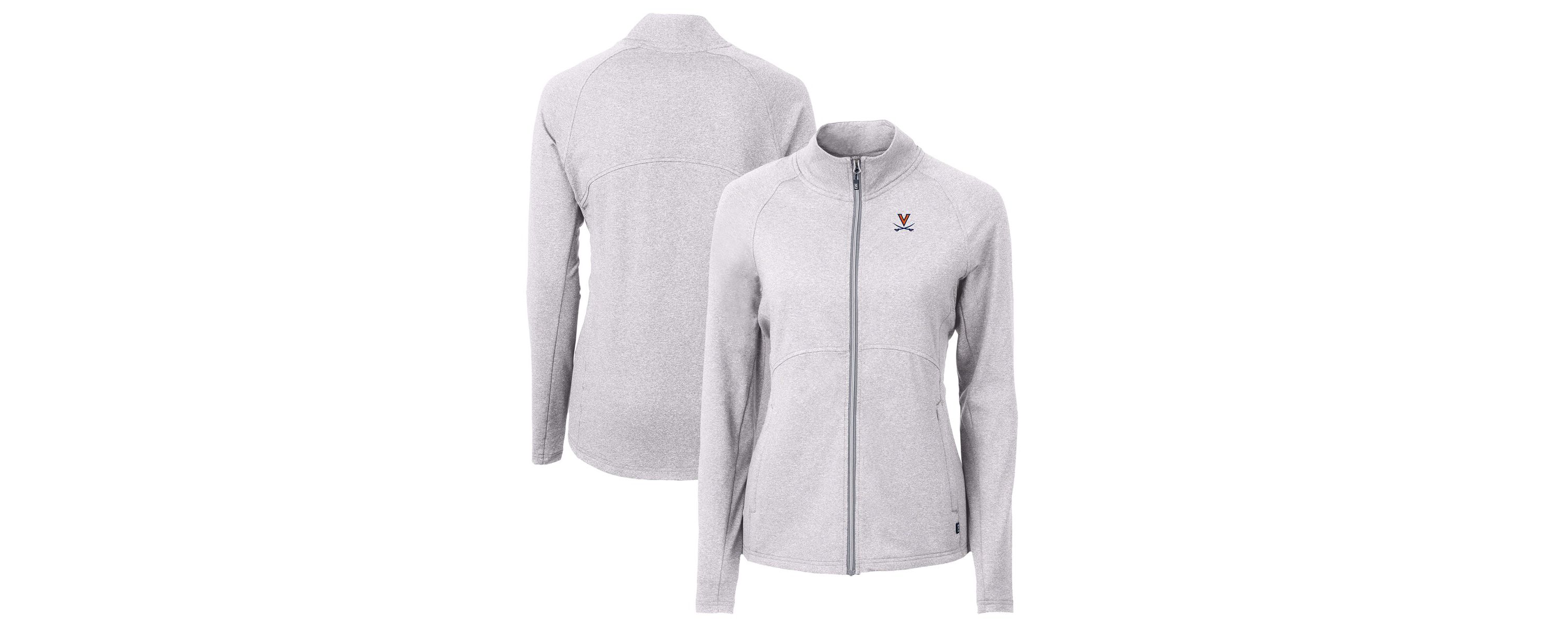 NCAA Heather Virginia Cavaliers Adapt Eco Knit Heather Recycled Full-Zip Jacket