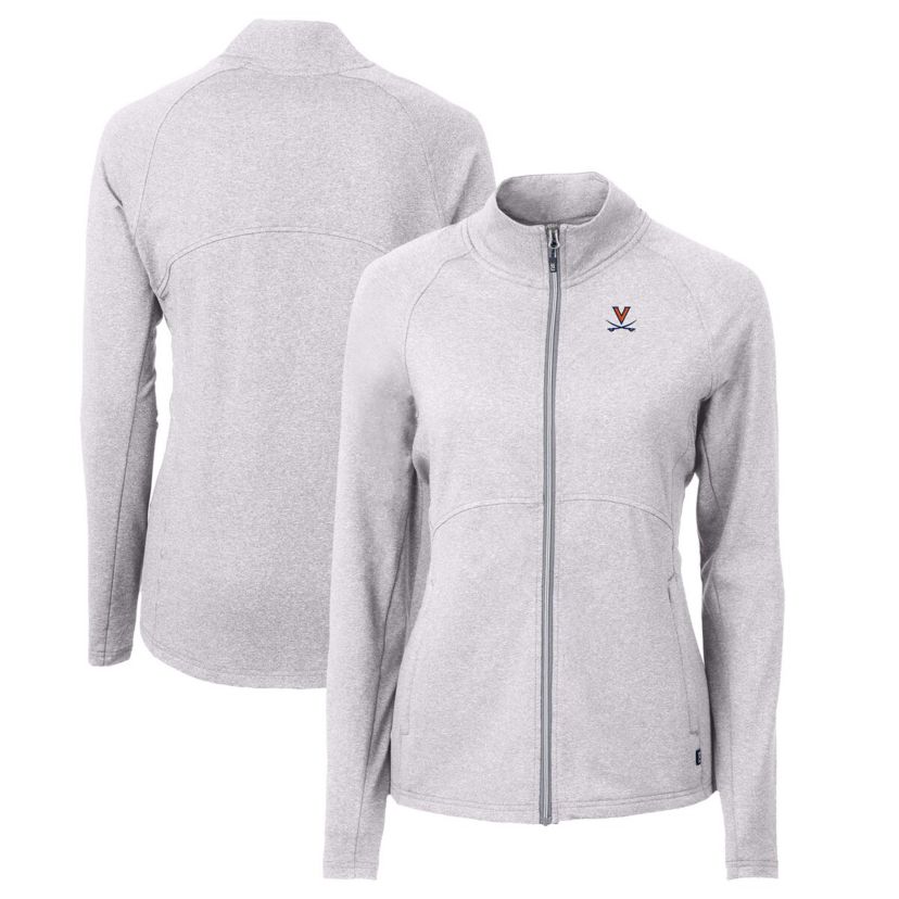 NCAA Heather Virginia Cavaliers Adapt Eco Knit Heather Recycled Full-Zip Jacket