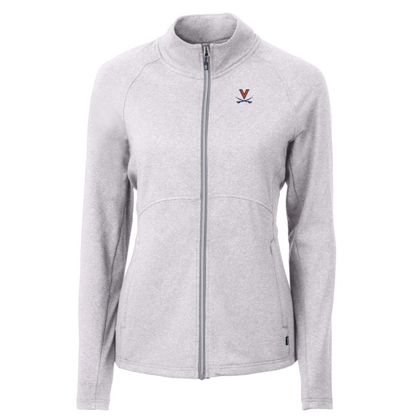 NCAA Heather Virginia Cavaliers Adapt Eco Knit Heather Recycled Full-Zip Jacket